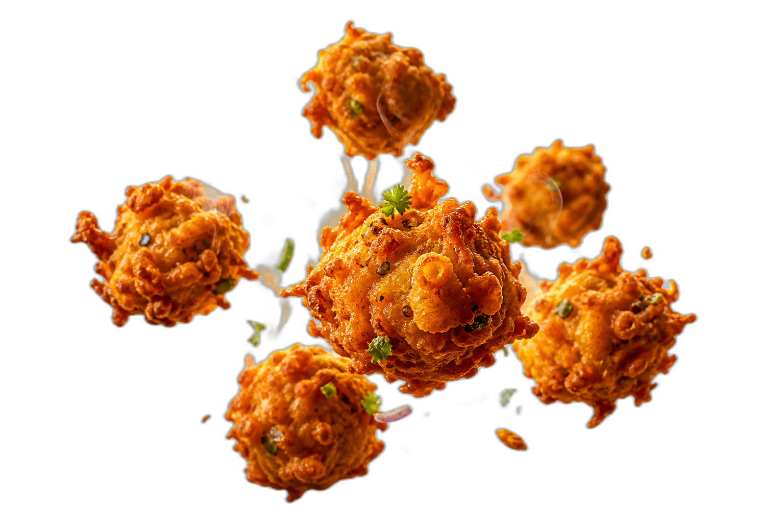 Hot crispy bhajiya